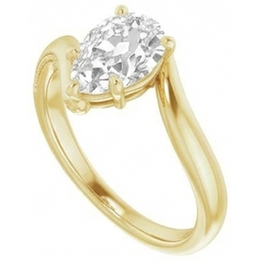 Premium Anello Monopietra 2 carati – vista frontale