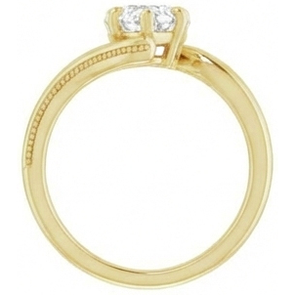 Premium Diamante Anello Monopietra 2 carati – vista dall'alto