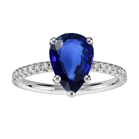Zaffiro Blu Reale Anello Pietra Colorata – vista principale