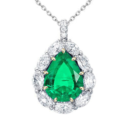 Smeraldo Fine Pendente Pietra Preziosa – GIA-Certificato 3