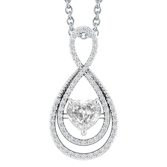 Realizzato a mano Brillante Pendente a Goccia 1,50 carati – vista principale