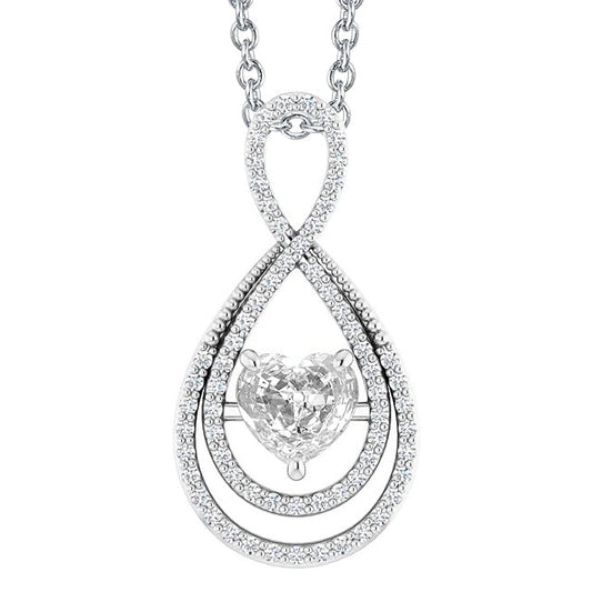 Realizzato a mano Brillante Pendente a Goccia 1,50 carati – vista principale