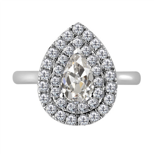 Fine Anello con Pavé Halo 3,50 carati – vista principale
