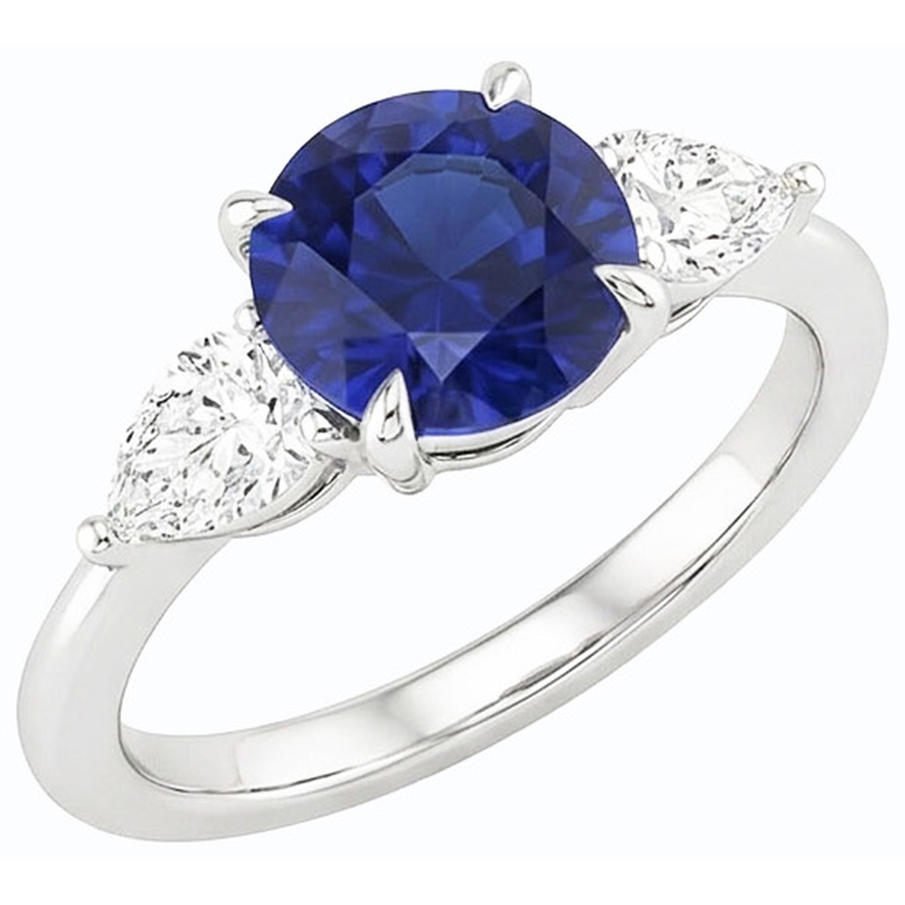 vero round diamante 3carati anello dettaglio ravvicinato