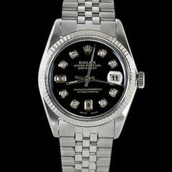 Perpetua Datejust quadrante con lunetta scanalata Rolex Orologio da uomo giubileo acciaio inossidabile