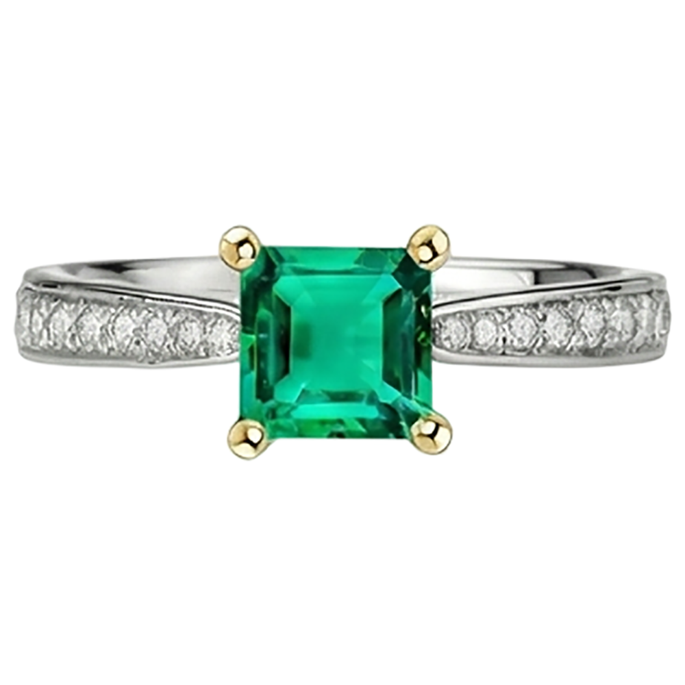 Su misura Anello con Pietra Preziosa 3 carati – vista angolare