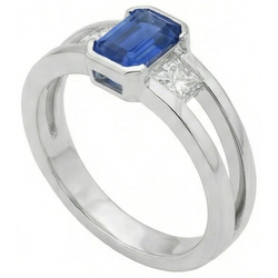 Anello Zaffiro Vero 1.25 Carati