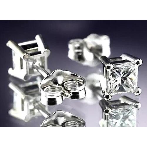 Princess Genuino Diamond Studs 1 Carato
