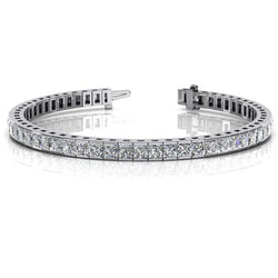 Princess Vero Diamond Bracciale Tennis Oro Bianco 14K Gioielli 11.20 Carati