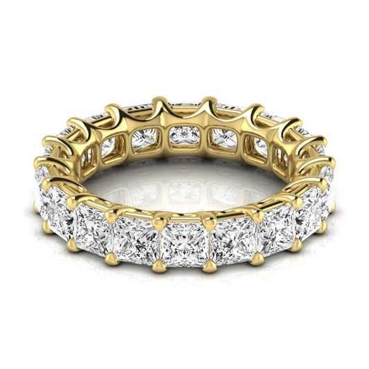 Eternity Band Oro Giallo 14K con Diamante Fine – vista frontale