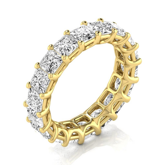 Diamante Fine Eternity Band 5,95 carati Oro Giallo 14K – vista principale