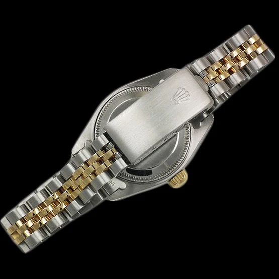 Quadrante bianco con quadrante Datejust Rolex Orologio da donna acciaio inossidabile e Rolex in oro
