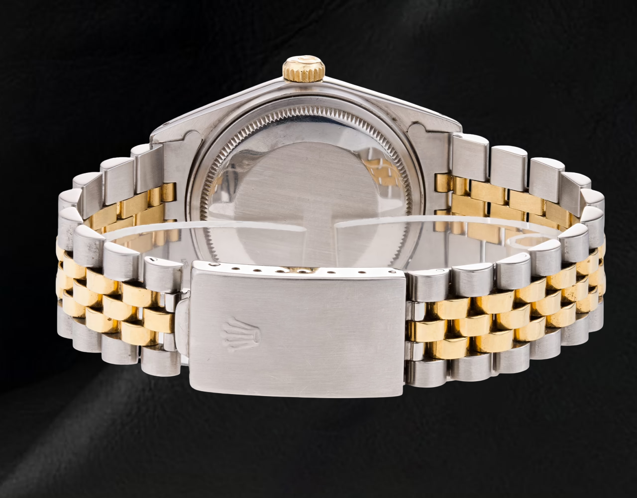 Quadrante blu con lunetta scanalata Rolex Datejust da uomo Orologio bicolore con regolazione rapida