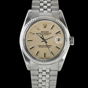Quadrante Tapestry Stick Rolex Orologio da uomo Datejust Jubilee Ss Bracciale QUICK SET