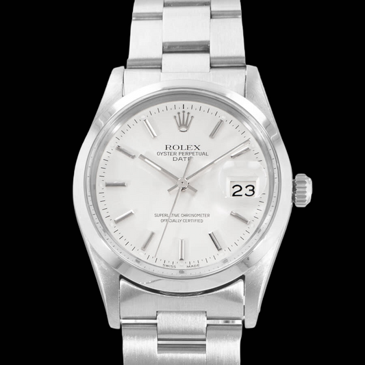 Quadrante bianco con quadrante Rolex Date Orologio da uomo Bracciale ostrica acciaio inossidabile