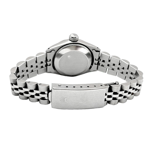Quadrante con diamanti bianchi Rolex Date Just orologio Bracciale giubileo acciaio inossidabile