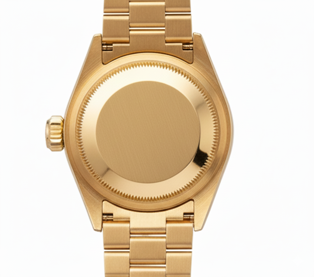 Quadrante in diamanti color salmone con lunetta Orologio Rolex in stile presidenziale Datejust