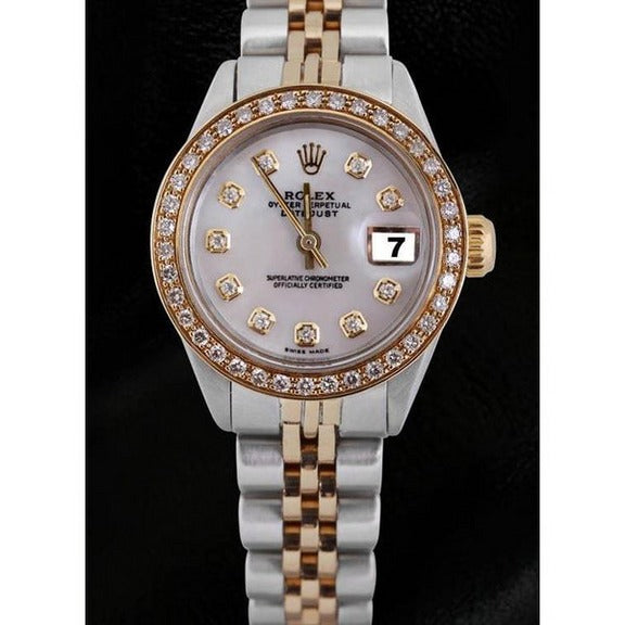 Orologio da donna Rolex Datejust in acciaio inossidabile e oro