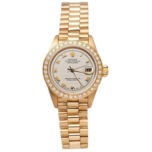 orologio Rolex Datejust, stile presidente giallo oro