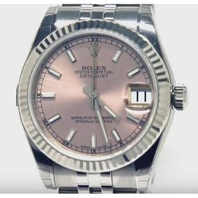 Quadrante rosa Rolex Datejust 31 mm Orologio giubileo