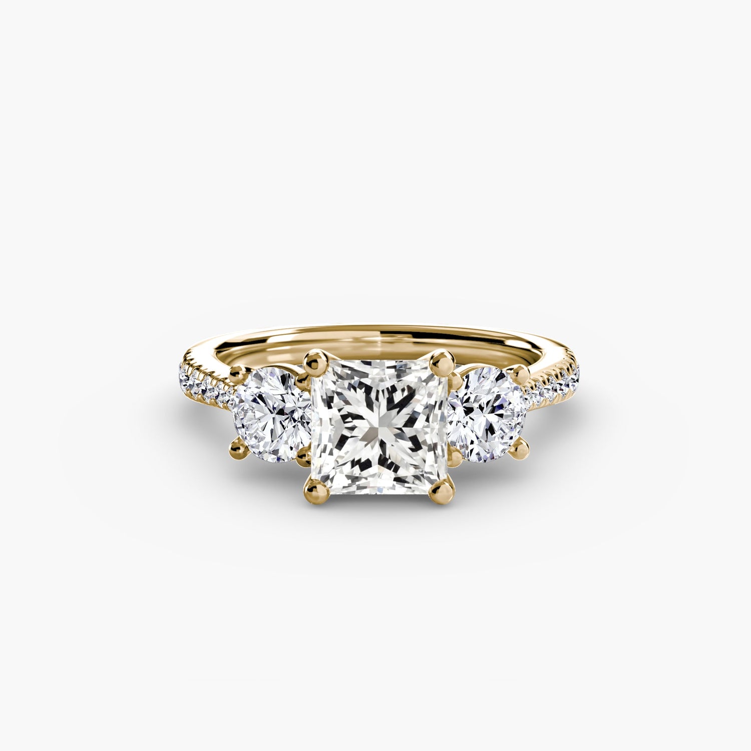 Setting Gold con Gemma – vista laterale