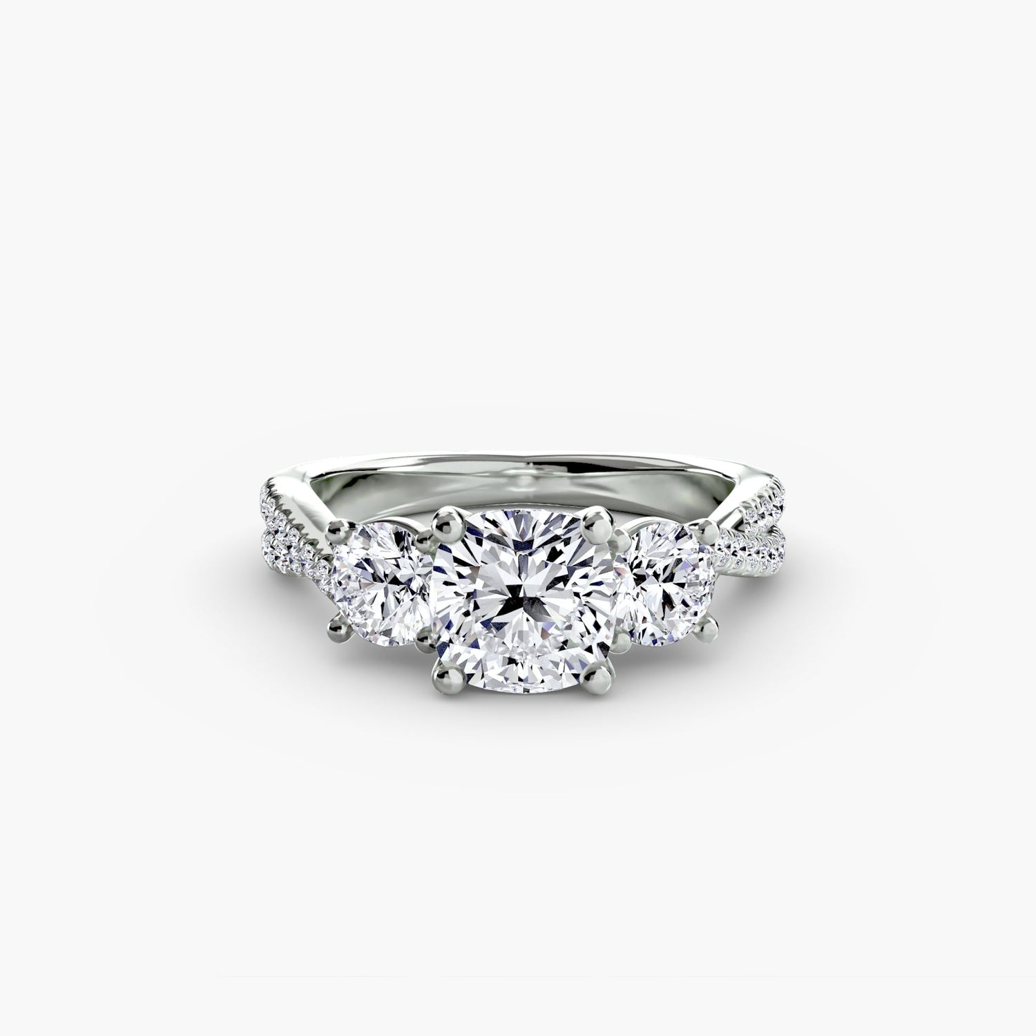 Setting Gold con Diamante – vista laterale