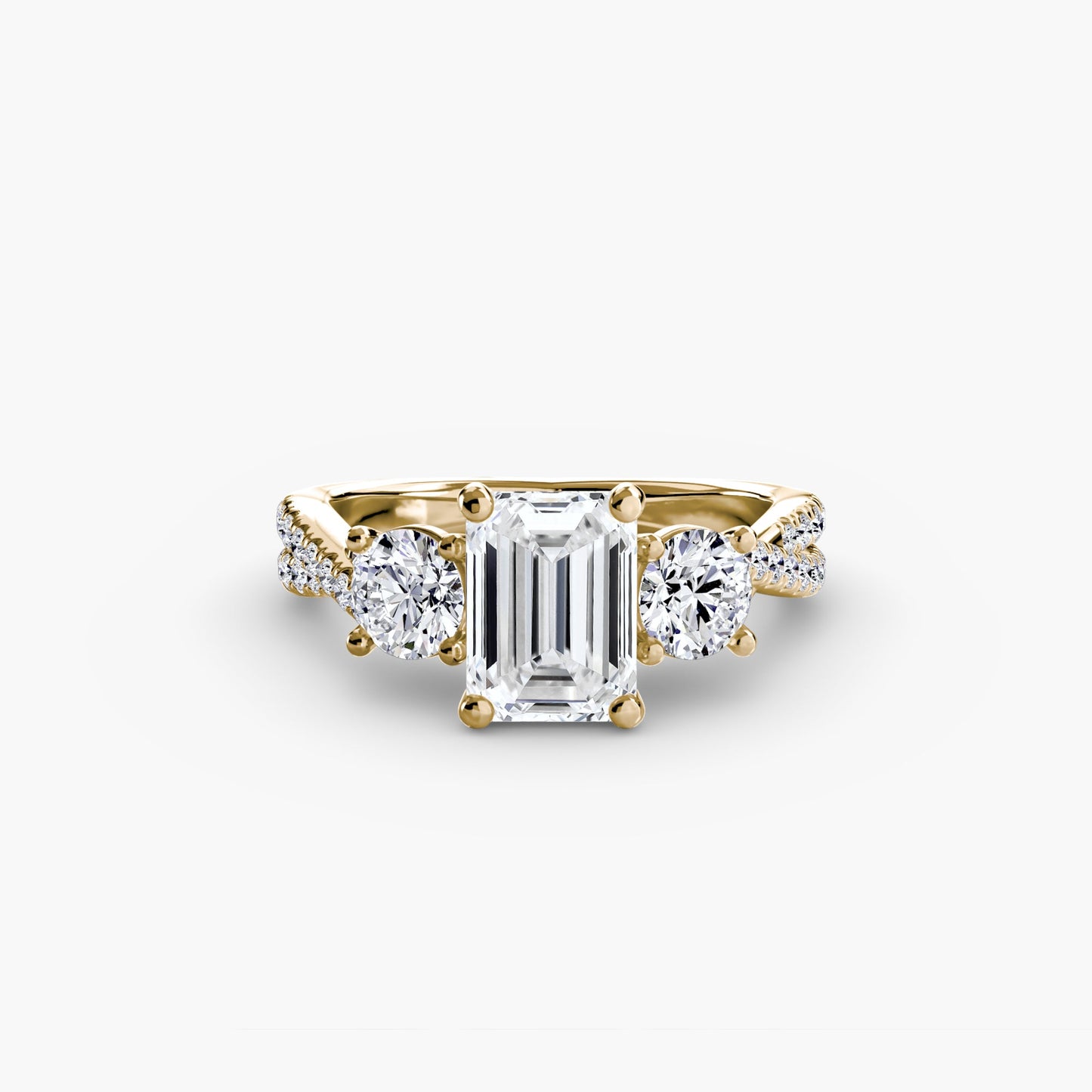 Diamante Setting 0,77-carati Gold – vista dall'alto