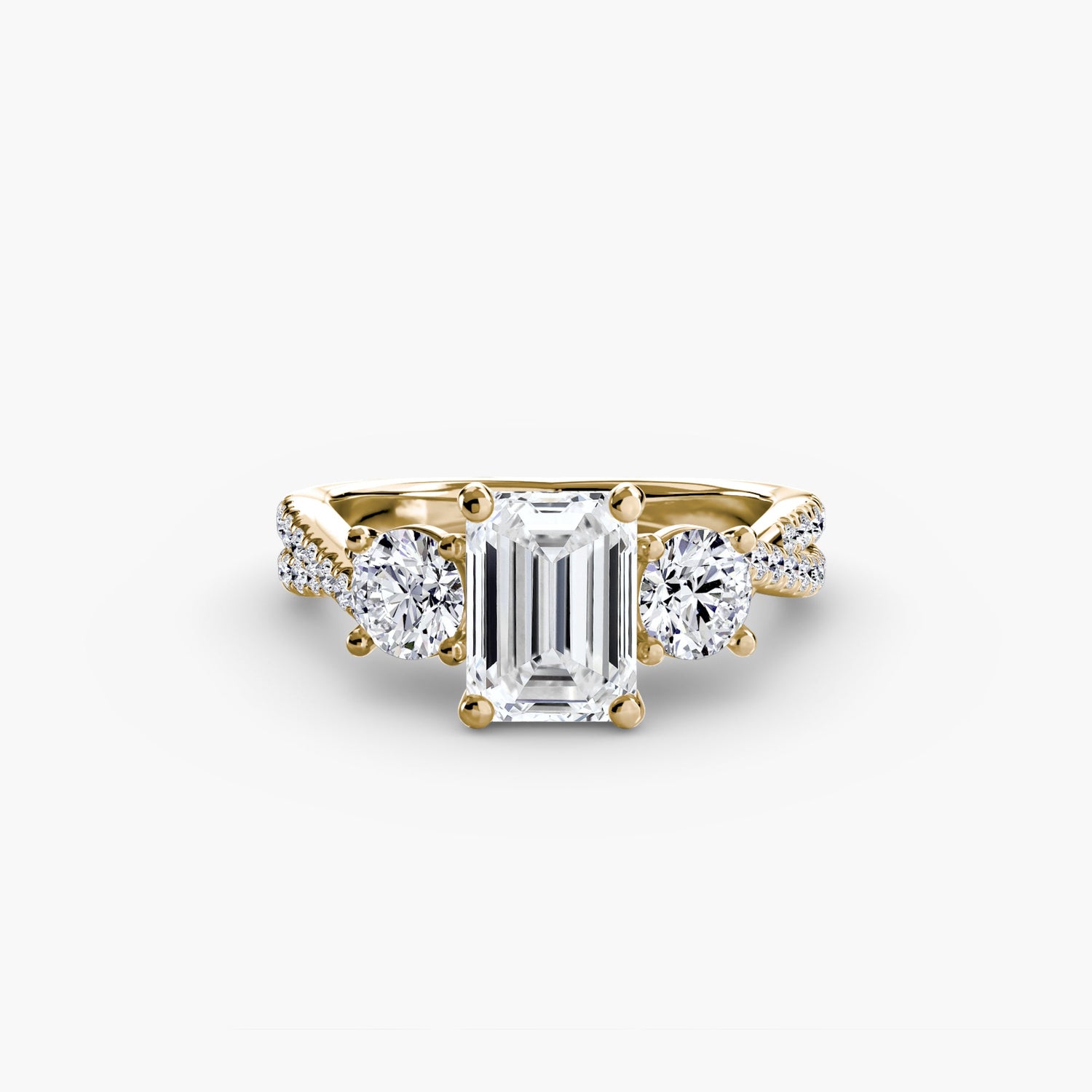 Diamante Setting 0,77-carati Gold – vista dall'alto