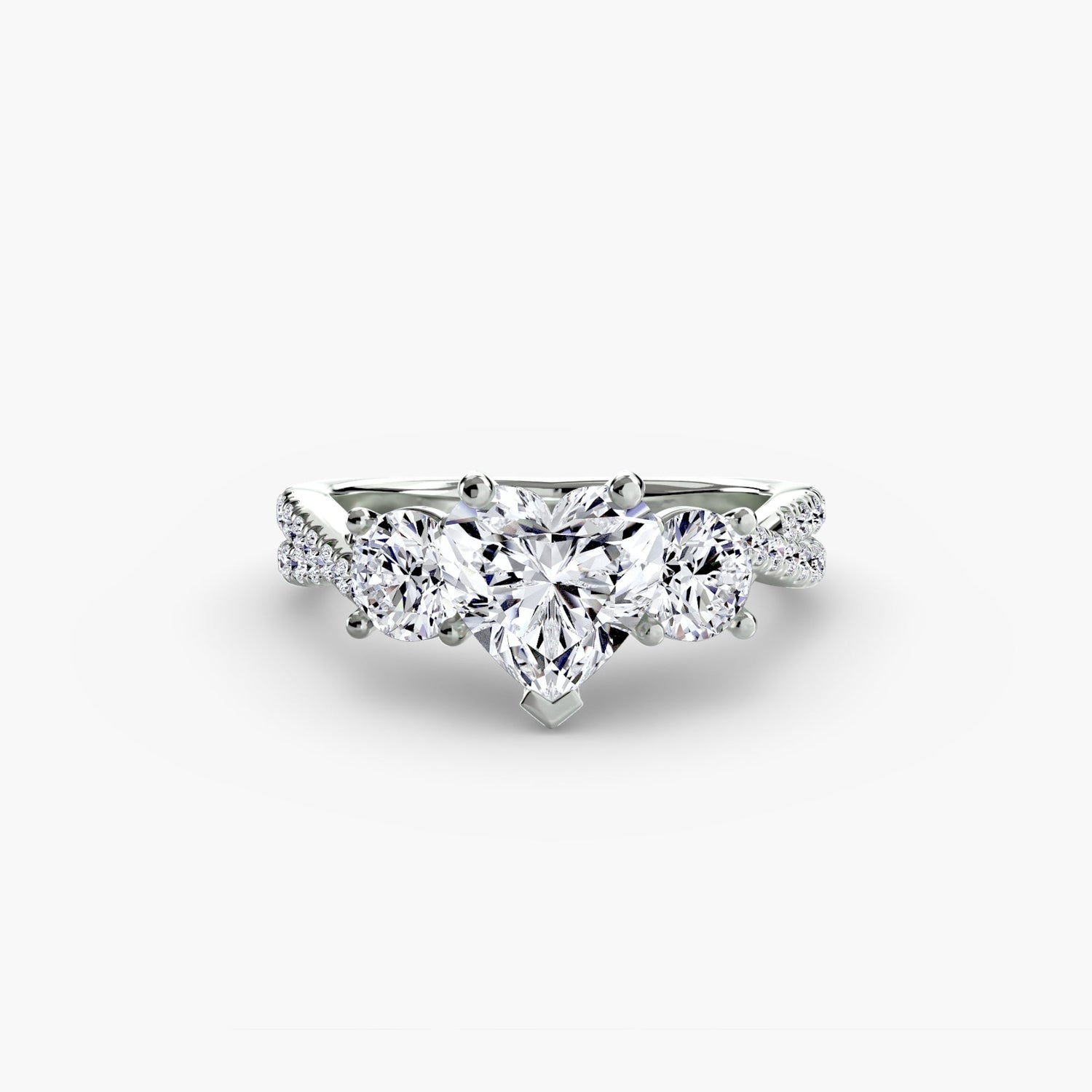 Fatto a mano Diamante Setting 0,77 carati – vista posteriore