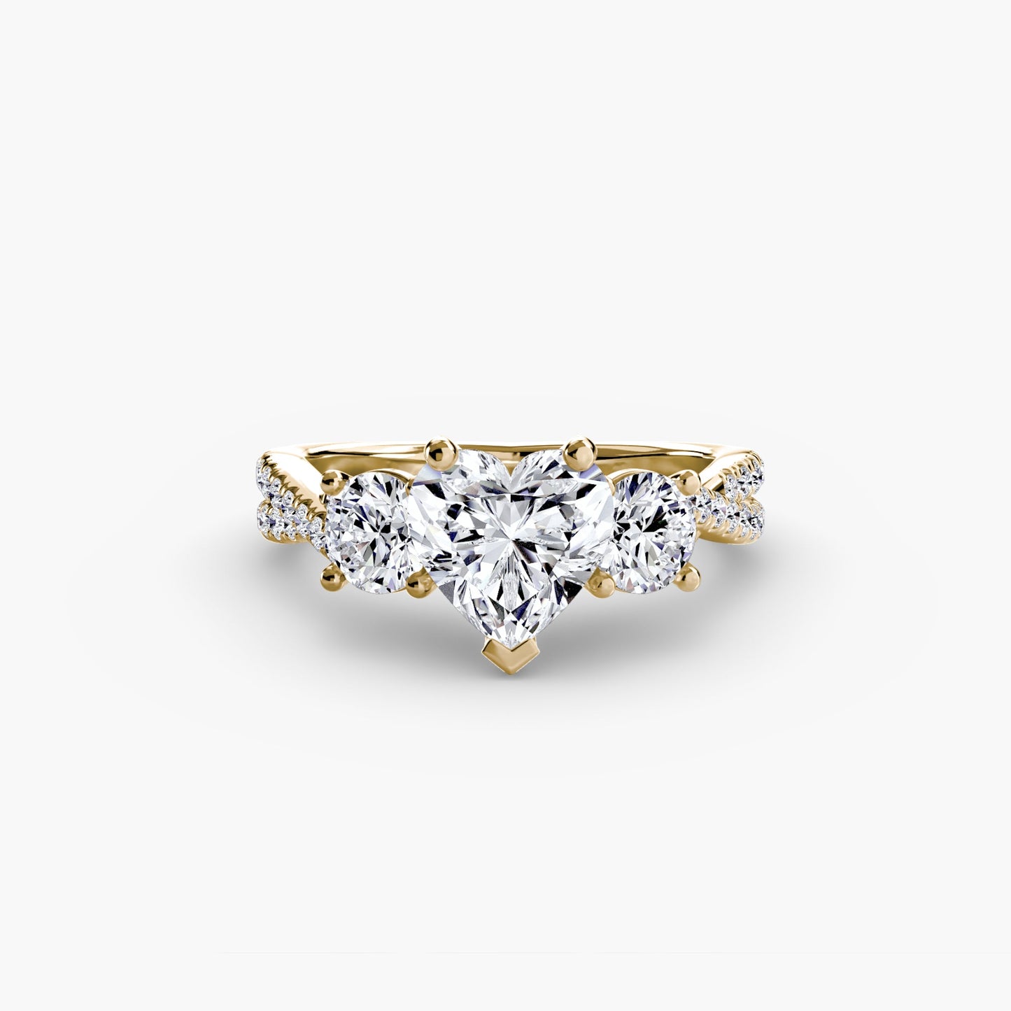 Diamante Setting 0,77-carati Gold – vista posteriore