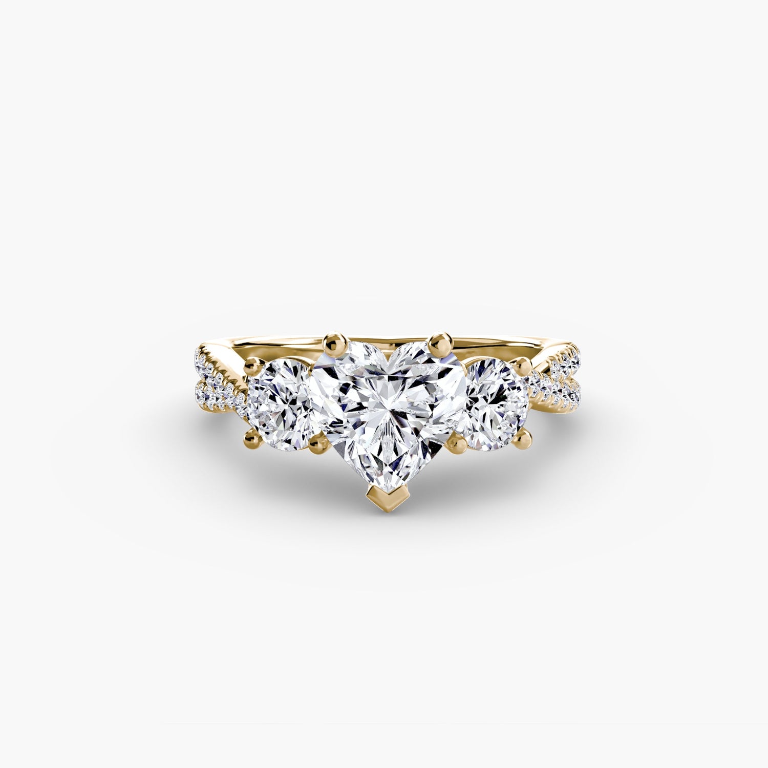 Diamante Setting 0,77-carati Gold – vista posteriore