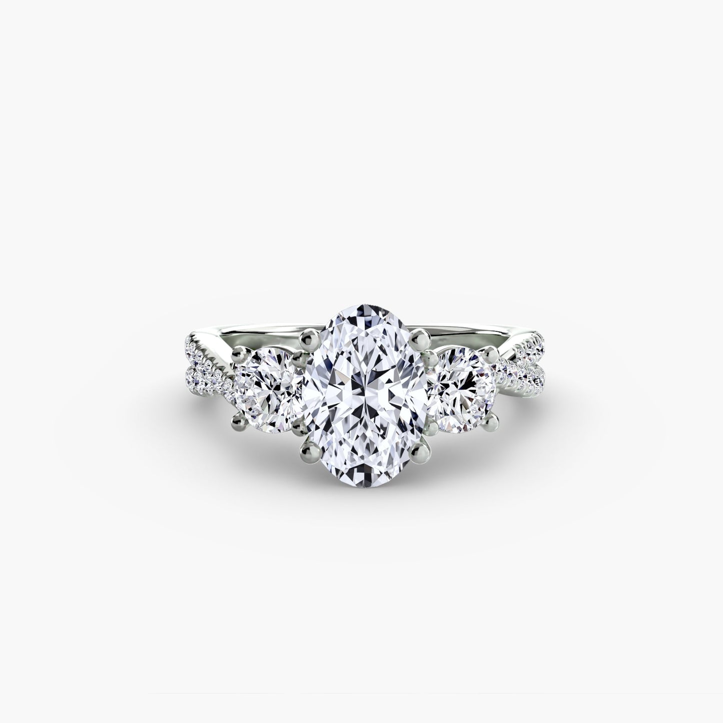 Diamante Setting 0,77 carati Gold – vista angolare