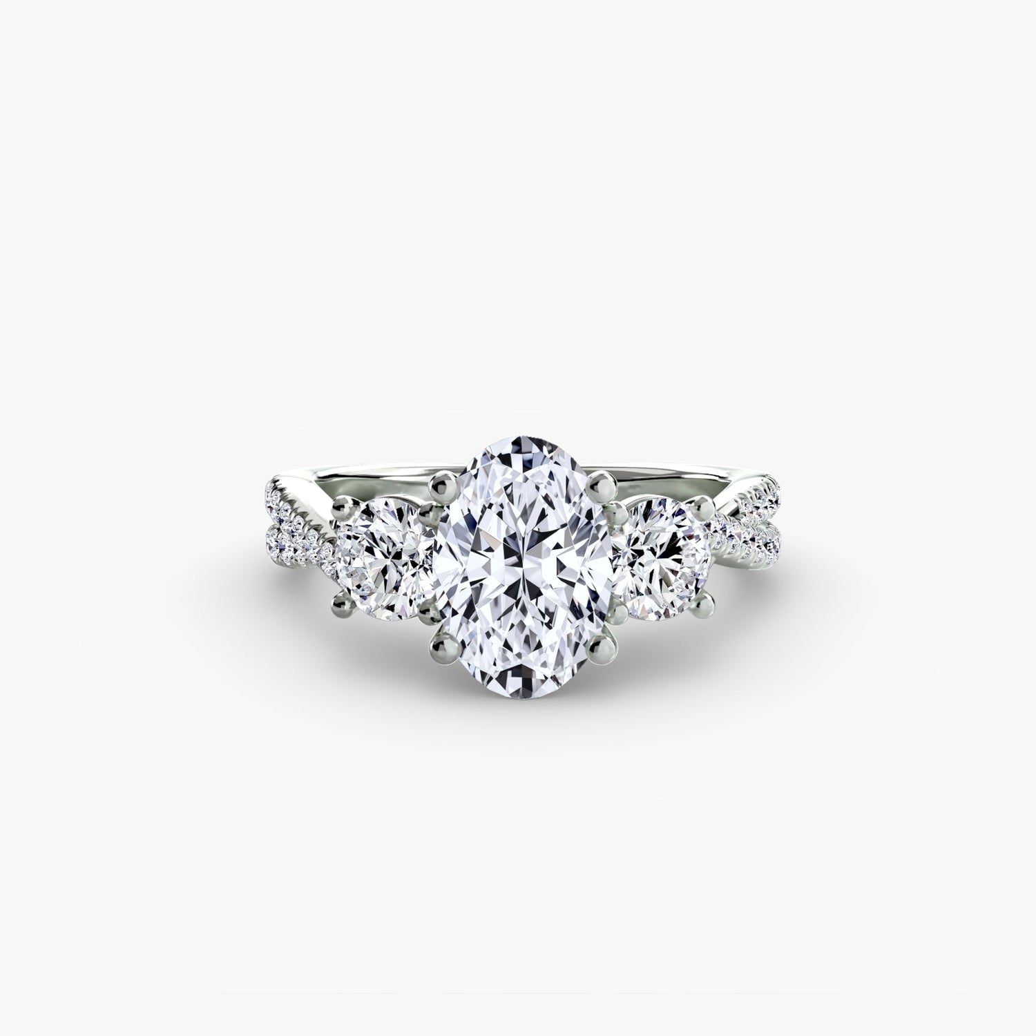 Diamante Setting 0,77 carati Gold – vista angolare