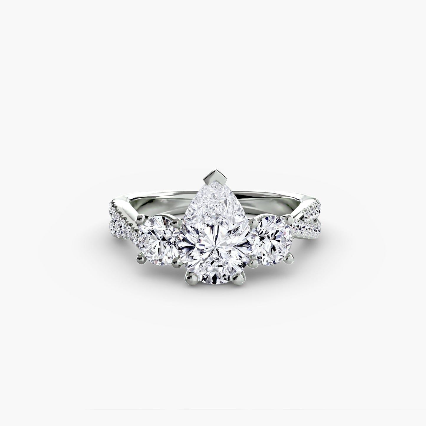 Setting Gold con Diamante – vista profilo