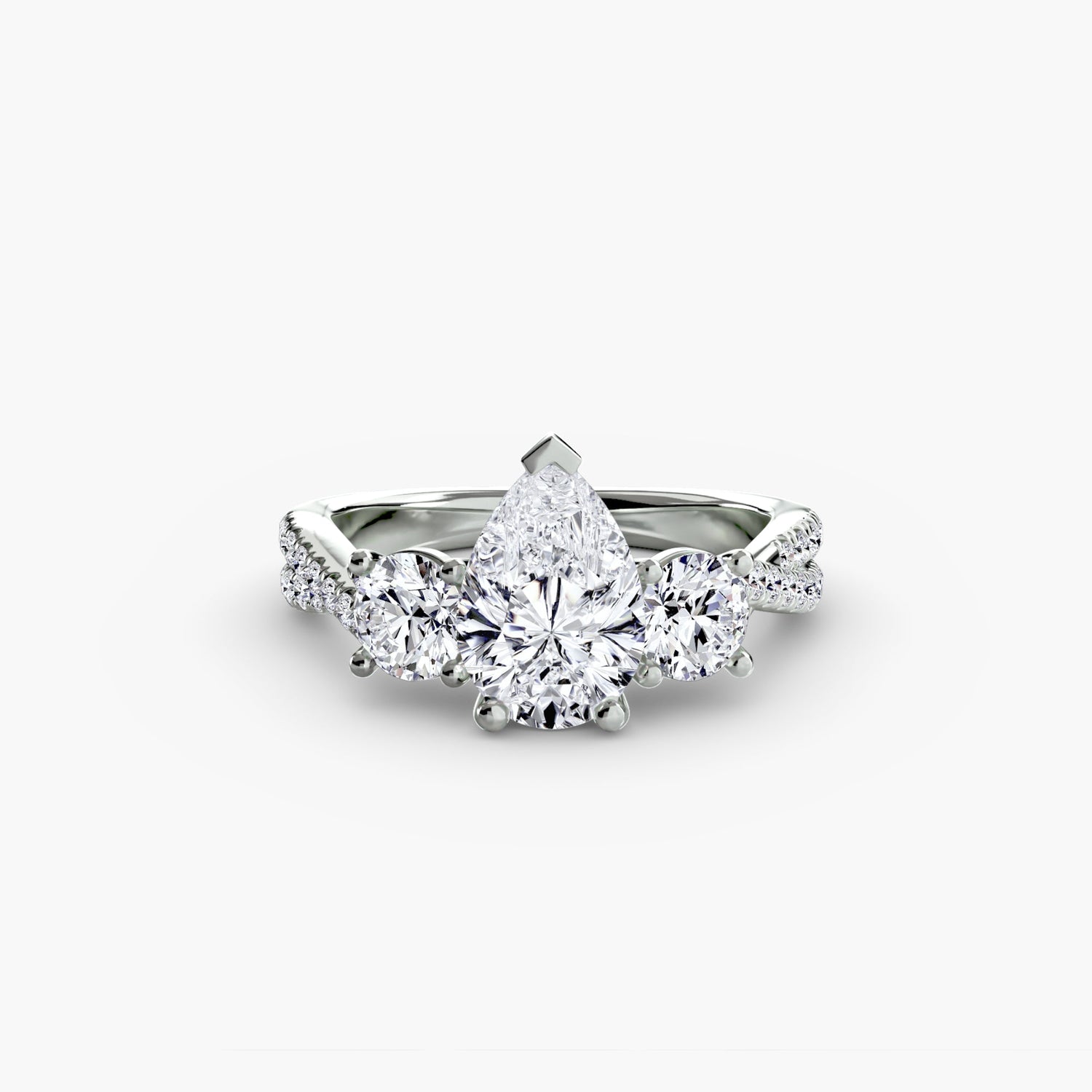 Setting Gold con Diamante – vista profilo