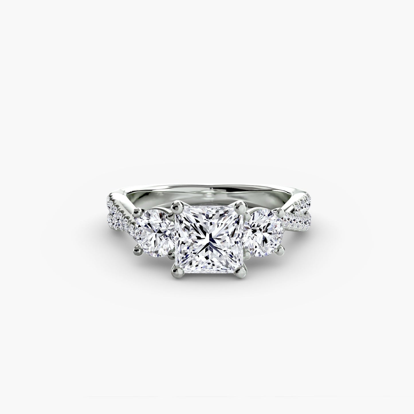 Diamante Taglio Rotondo Setting in Gold – vista principale