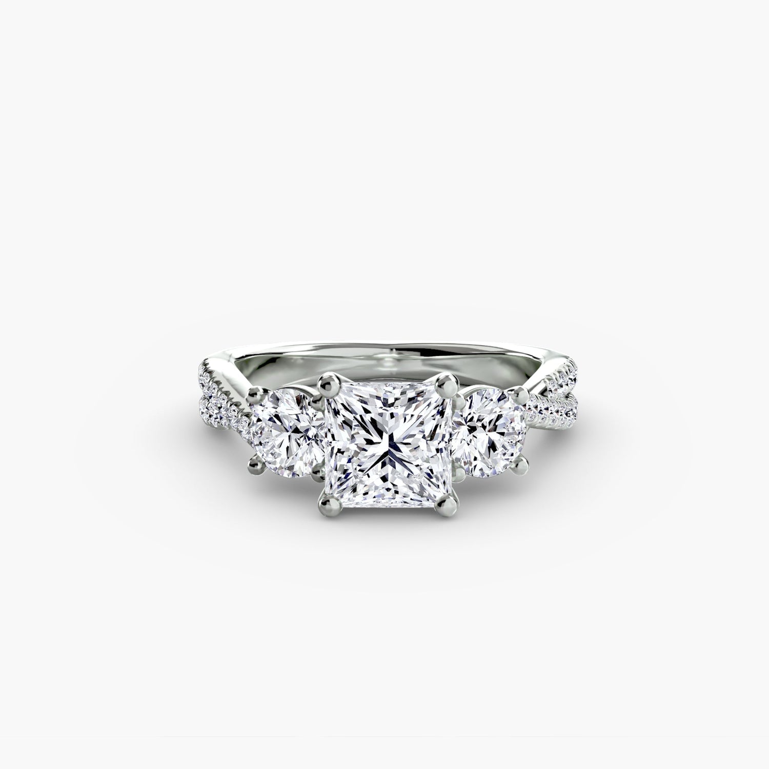 Diamante Taglio Rotondo Setting in Gold – vista principale
