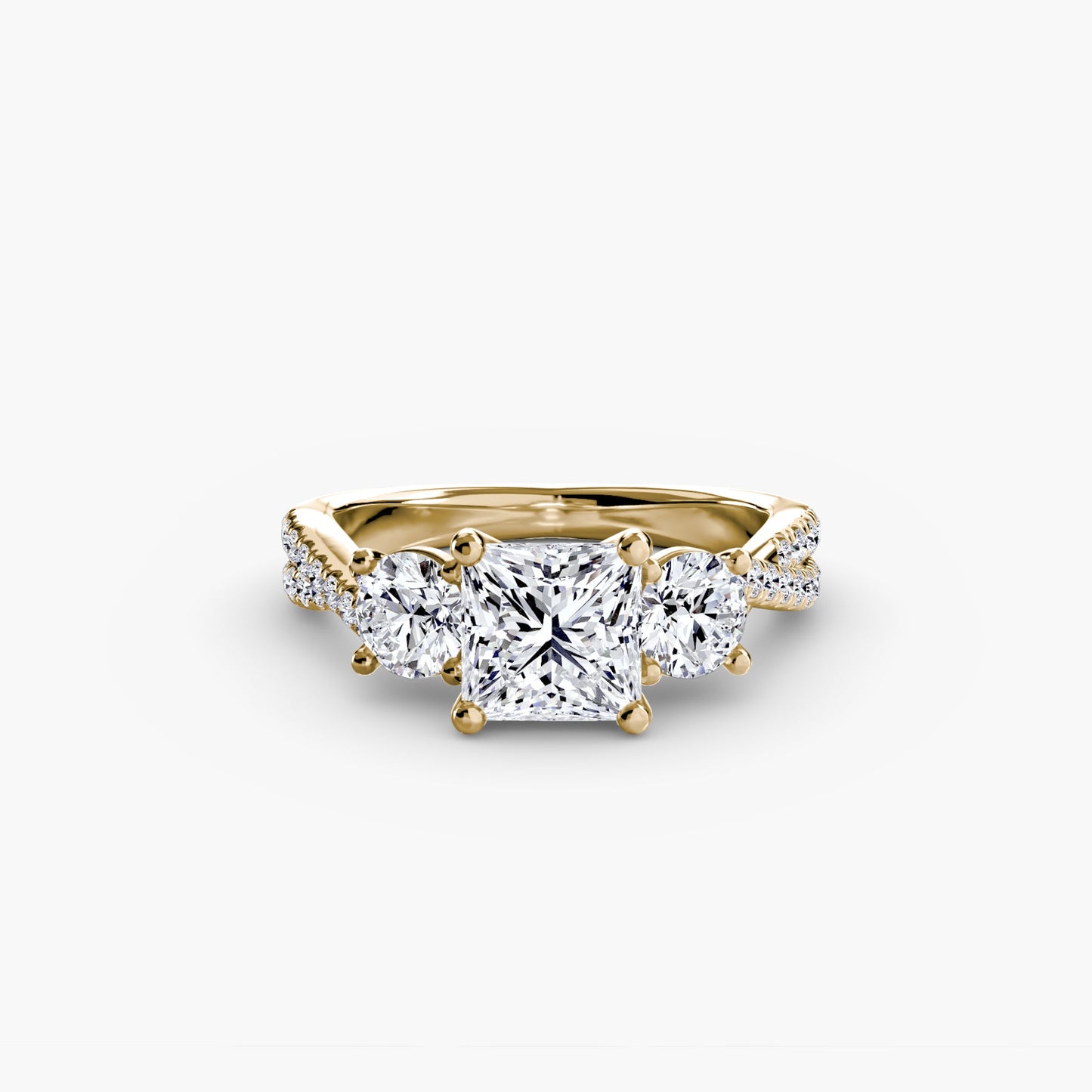 Diamante Setting 0,77-carati Gold – vista frontale