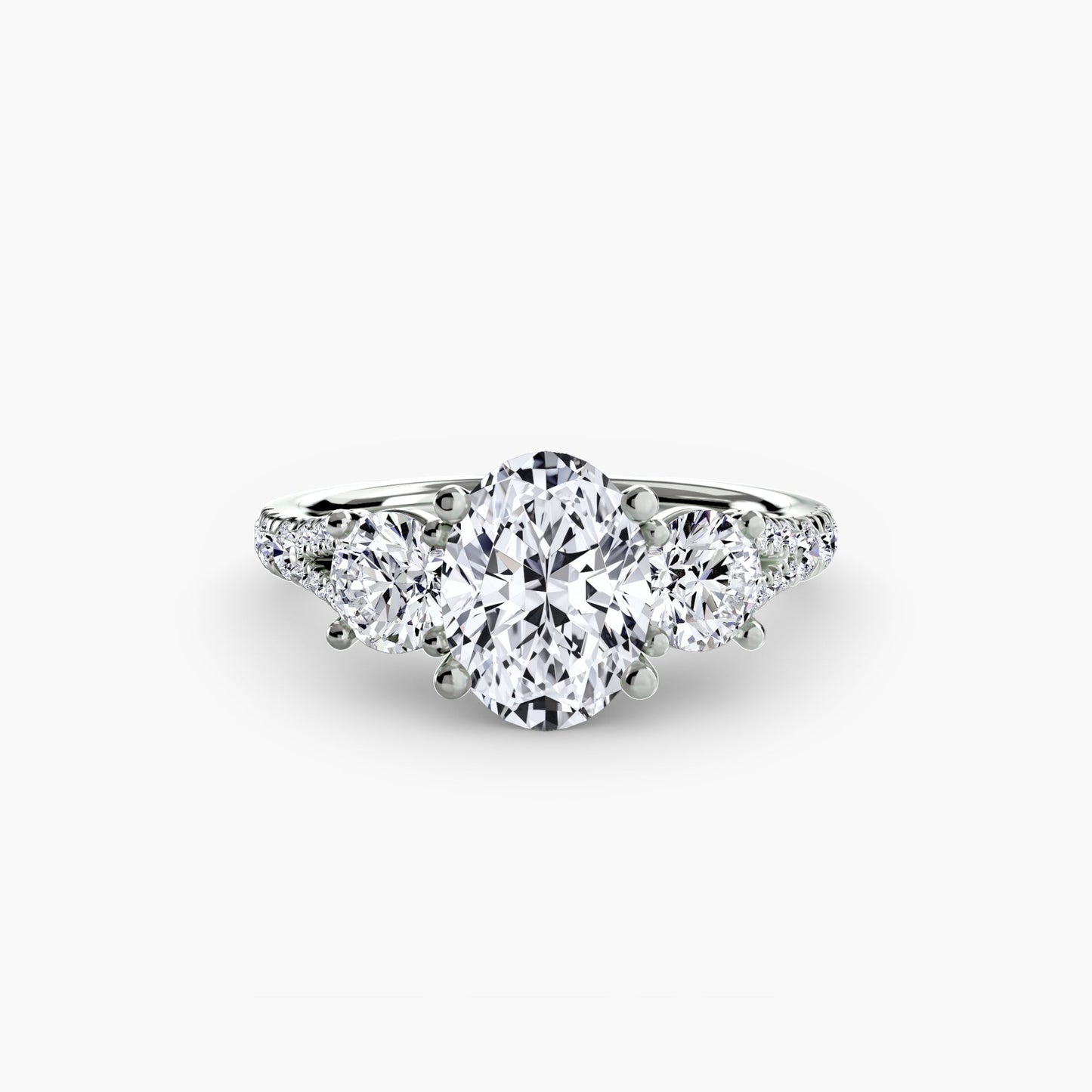 Di lusso Diamante Fine Setting 0,77 carati – vista profilo