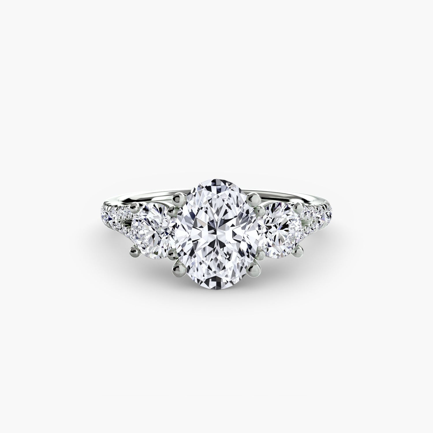 Di lusso Diamante Fine Setting 0,77 carati – vista profilo