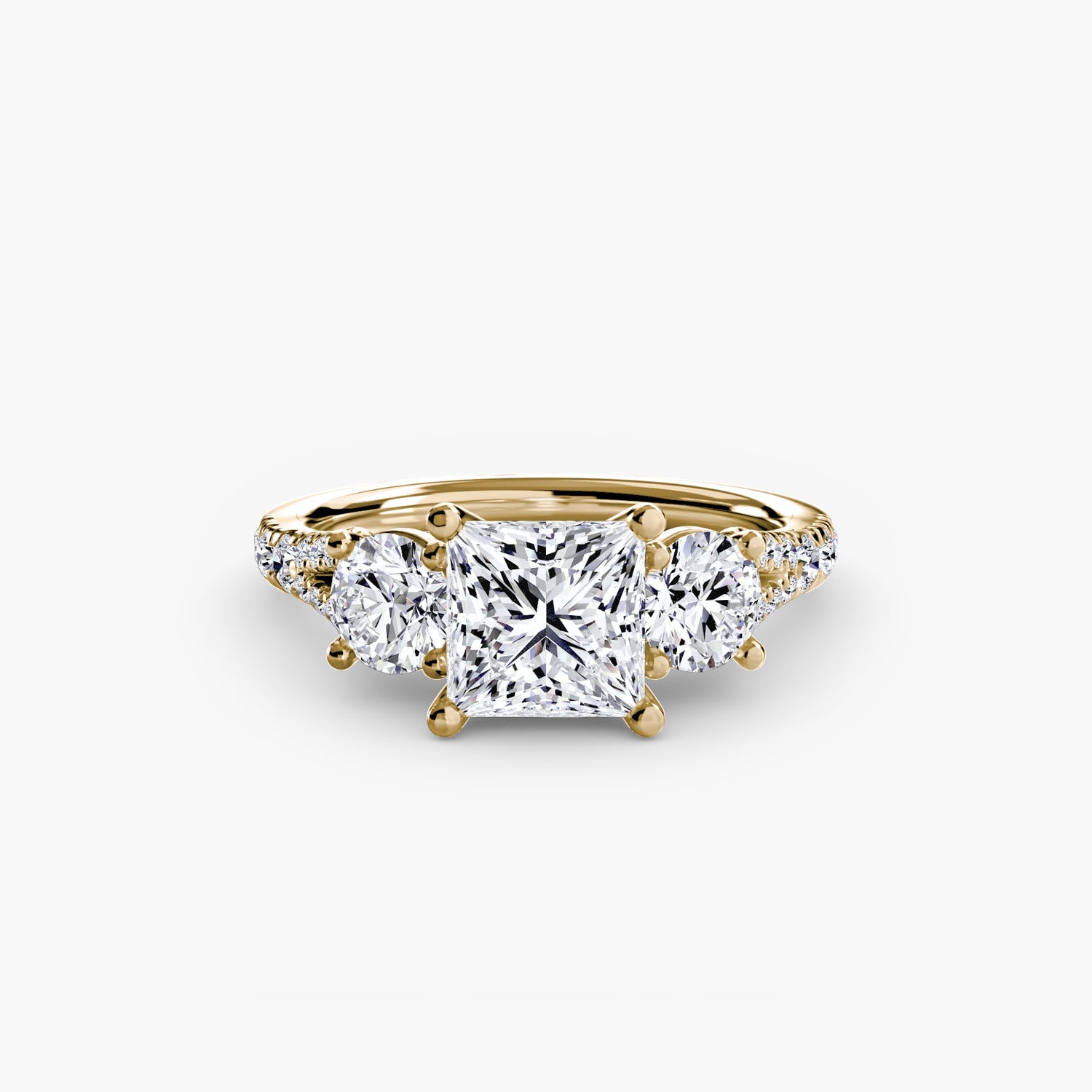 Diamante Fine Setting 0,77-carati Gold – vista laterale