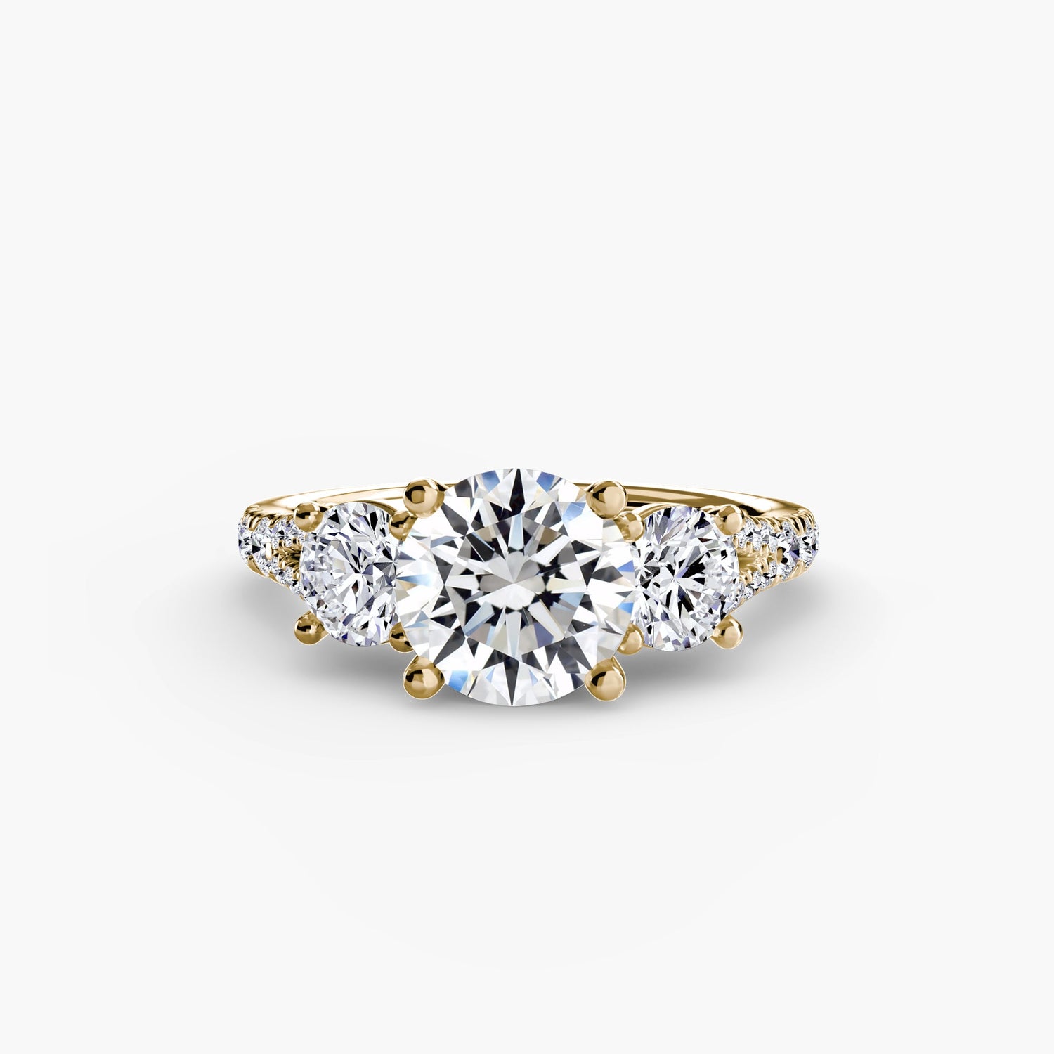 Diamante Fine Setting 0,77 carati Gold – vista frontale