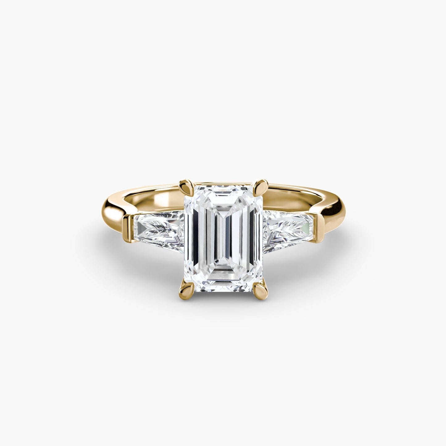 Diamante Fine Taglio Brillante Setting in Gold – vista dall'alto