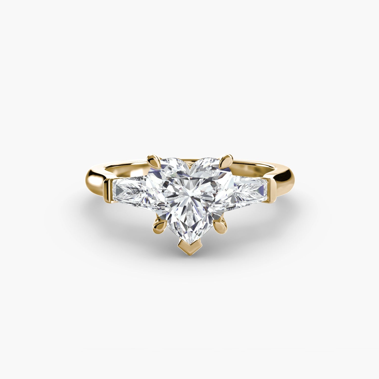 Taglio Brillante Diamante Fine anello in Gold – vista posteriore