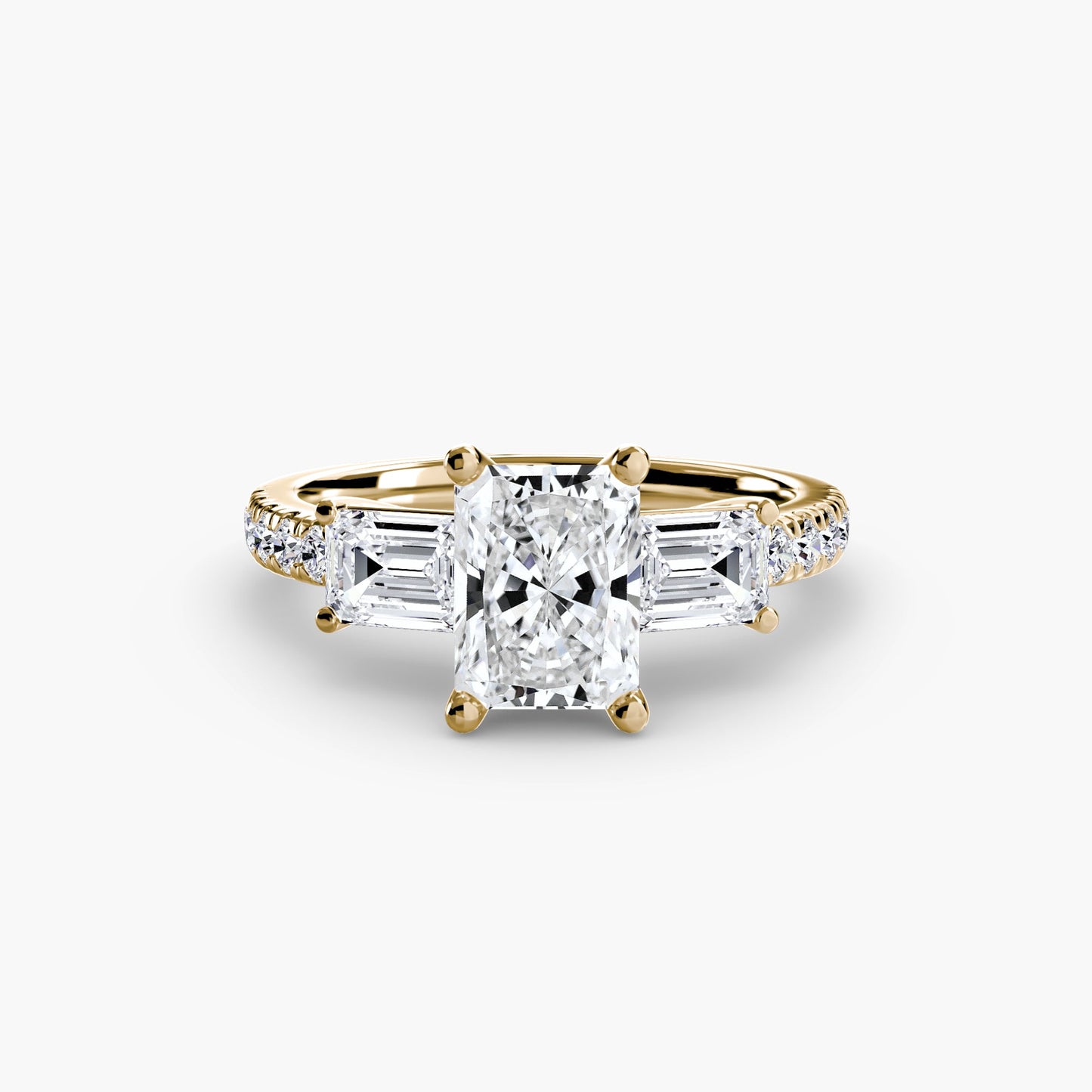 Taglio Brillante Brillante anello in Gold – vista dettaglio