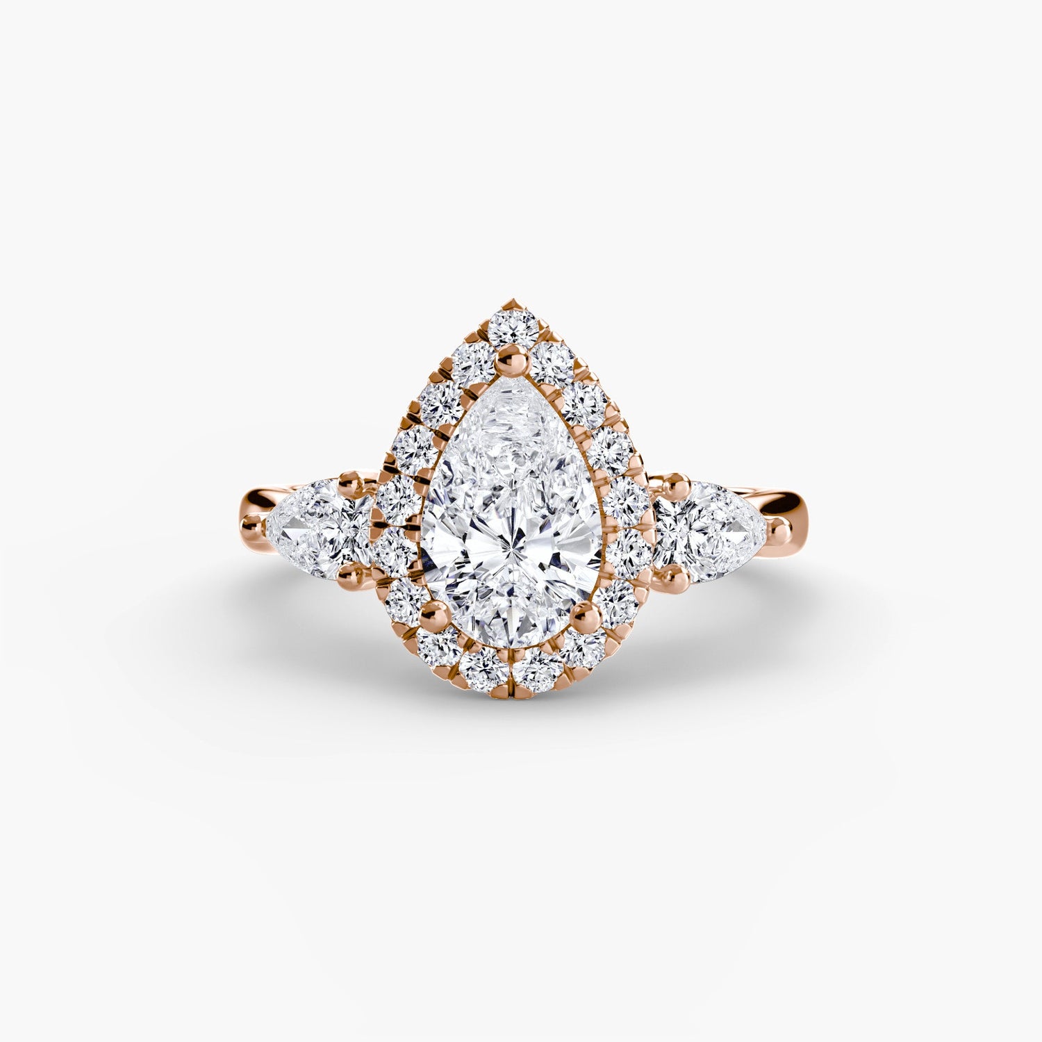 Diamante Fine Taglio Brillante Setting in Gold – vista posteriore