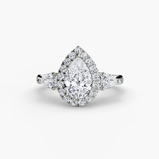 Diamante Fine Taglio Brillante Setting in Gold – vista principale