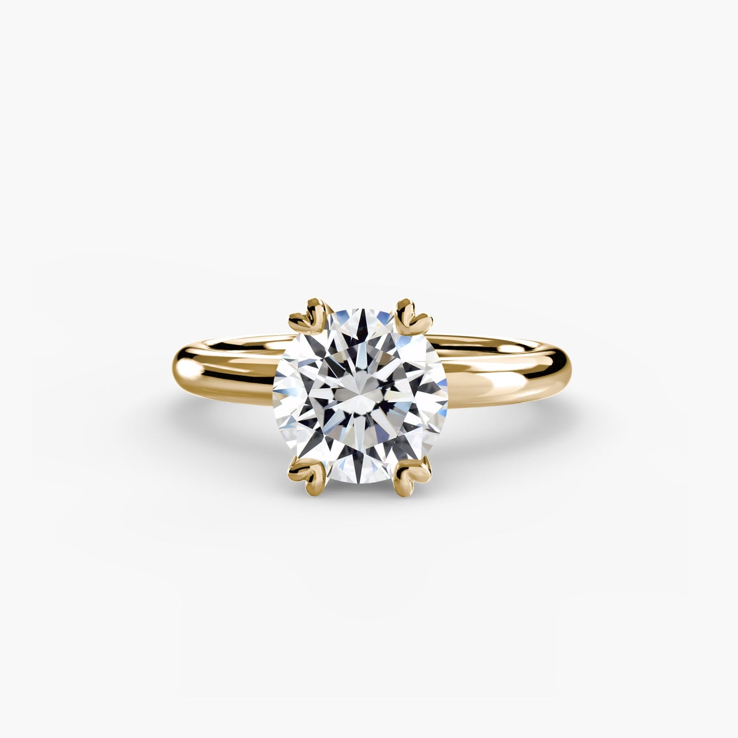Diamante Fine Setting in Gold – vista frontale