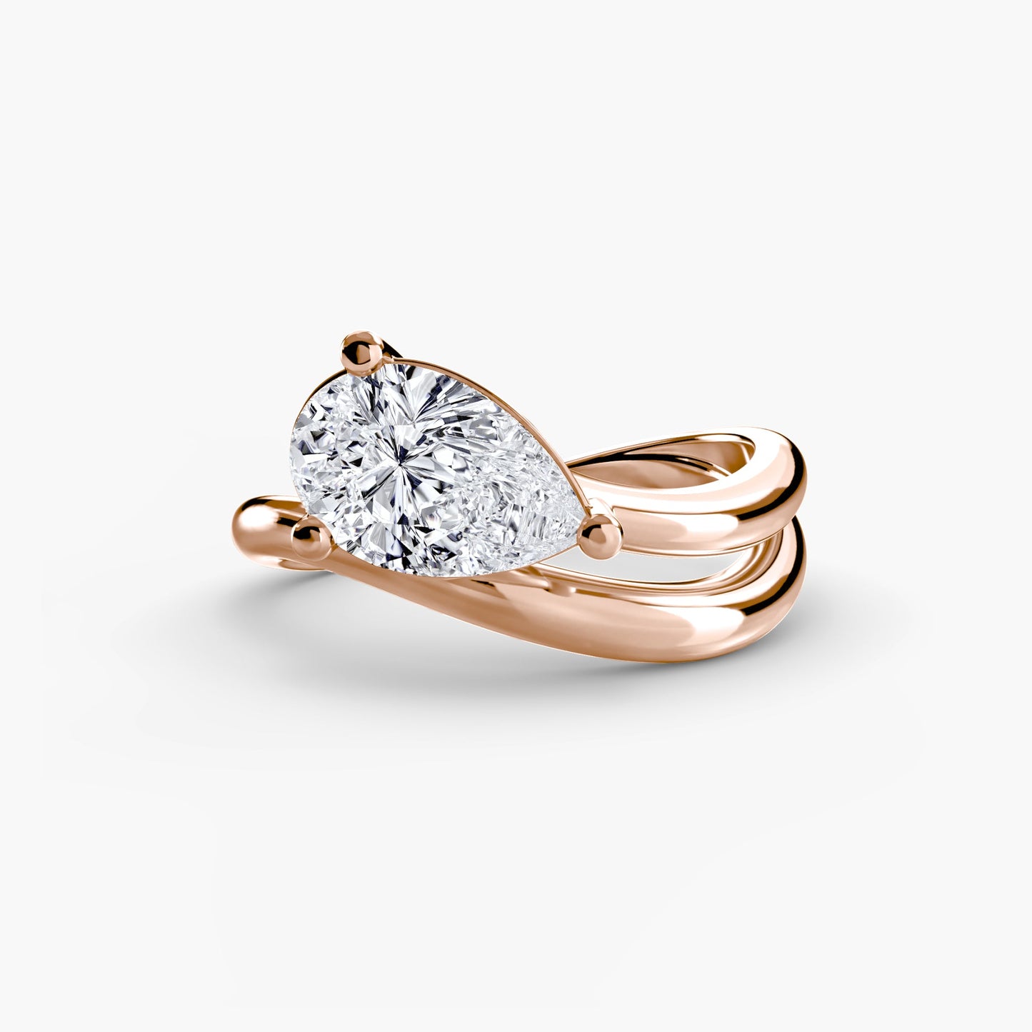 Brillante Setting -carati Gold – vista posteriore