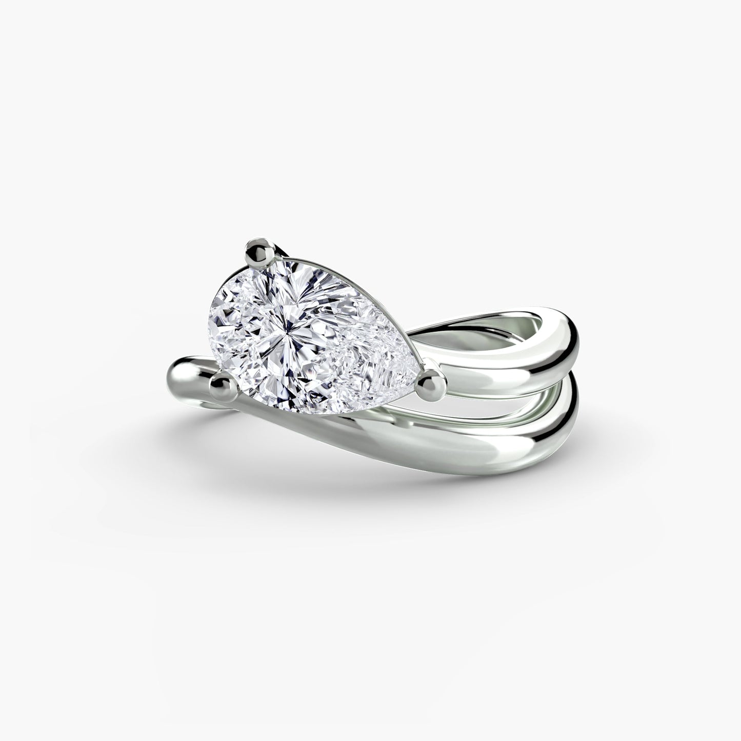 Setting Gold con Brillante – vista profilo